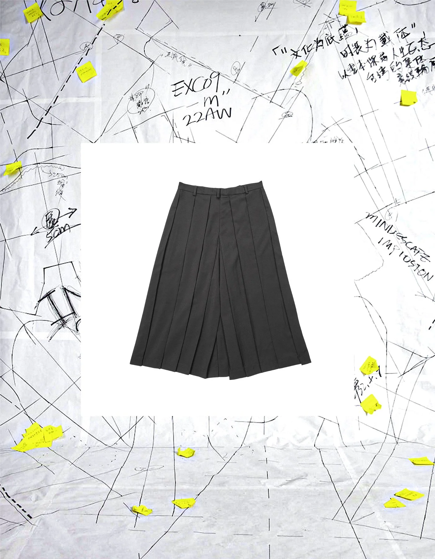 【COLOR iN ID】Kuro ST Pleated Skirt Pants 23f39ecfaae845b6b108ac13b4e39f